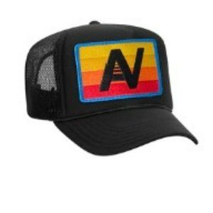 Aviator Nation Kids Logo Rainbow Vintage Trucker Hat NWT